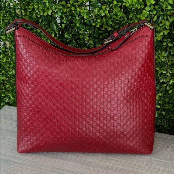 Gucci pre owned Microguccissima dark red  hobo - Picture 3 of 14